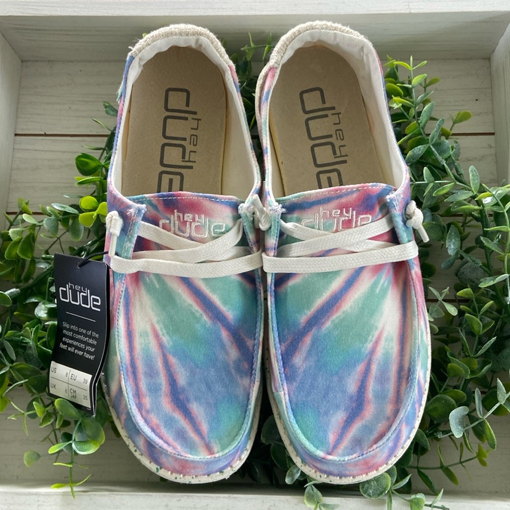 Hey Dude Wendy Rose Candy Tie Dye shoes